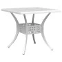 Mesa y sillas de bistró 3 piezas aluminio fundido blanco de vidaXL, Conjuntos de jardín - Ref: Foro24-3216347, Precio: 449,20...