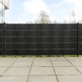 Balcony awnings 5 pcs black synthetic rattan 255x19 cm by vidaXL, fence panels - Ref: Foro24-156318, Price: 27,09 €, Discount: %