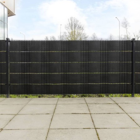 Balcony awnings 5 pcs black synthetic rattan 255x19 cm by vidaXL, fence panels - Ref: Foro24-156318, Price: 27,25 €, Discount: %