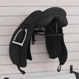 Stuhlhalter aus schwarzem Eisen zur Wandmontage von vidaXL, Sattelständer - Ref: Foro24-172427, Preis: 35,51 €, Rabatt: %