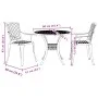 Bistro-Tisch und Stühle, 3-teilig, aus gegossenem Aluminium in Bronze. von vidaXL, Gartensets - Ref: Foro24-3216330, Preis: 4...