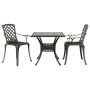 Mesa y sillas de bistró 3 piezas aluminio fundido color bronce by vidaXL, Garden sets - Ref: Foro24-3216345, Price: 456,78 €,...