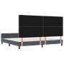 Estructura de cama Gris oscuro 200 x 200 cm Terciopelo