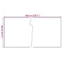 Balkonmarkise aus weißem synthetischem Rattan 600x80 cm von vidaXL, Zaunpaneele - Ref: Foro24-156289, Preis: 60,23 €, Rabatt: %
