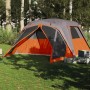 Tienda familiar con porche 4 personas impermeable gris naranja de vidaXL, Tiendas de campaña - Ref: Foro24-94550, Precio: 169...