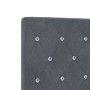 Estructura de cama Gris oscuro 200 x 200 cm Terciopelo