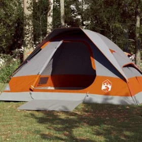 Tienda de campaña iglú para 4 personas impermeable gris naranja by vidaXL, tents - Ref: Foro24-94779, Price: 81,89 €, Discoun...
