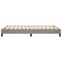 Estructura de cama sin colchón terciopelo gris claro 140x190 cm