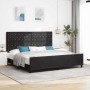Estructura de cama con cabecera Negro 200 x 200 cm Terciopelo