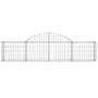 Gabionenkörbe 12 Stück Bogenform Eisen 200x30x40/60 cm von vidaXL, Töpfe und Pflanzgefäße - Ref: Foro24-3146057, Preis: 530,6...
