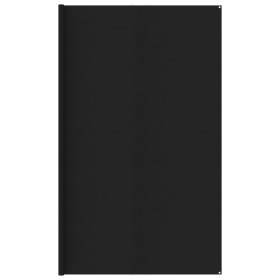 Alfombra para tienda de campaña HDPE negro 400x800 cm