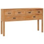 Aparador de madera maciza de teca 125x30x75 cm de vidaXL, Aparadores - Ref: Foro24-288897, Precio: 266,71 €, Descuento: %