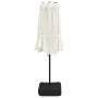 Double parasol with sand white LED lights 449x245 cm by vidaXL, Umbrellas - Ref: Foro24-362953, Price: 235,66 €, Discount: %