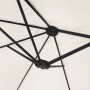 Double parasol with sand white LED lights 449x245 cm by vidaXL, Umbrellas - Ref: Foro24-362953, Price: 235,66 €, Discount: %