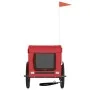 Remolque de bicicleta mascotas hierro tela Oxford rojo negro de vidaXL, Cochecitos para mascotas - Ref: Foro24-93922, Precio:...