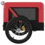 Remolque de bicicleta mascotas hierro tela Oxford rojo negro de vidaXL, Cochecitos para mascotas - Ref: Foro24-93922, Precio:...