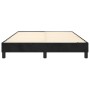 Estructura de cama sin colchón terciopelo negro 140x190 cm