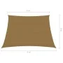 Taupe gray HDPE sail awning 160 g/m² 4/5x4 m by vidaXL, Umbrellas - Ref: Foro24-311436, Price: 41,03 €, Discount: %