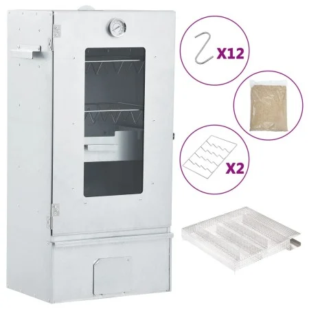 BBQ-Räucherofen mit Kaltrauchgenerator aus verzinktem Stahl von vidaXL, Grillen - Ref: Foro24-3200767, Preis: 177,71 €, Rabat...