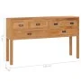 Solid teak wood sideboard 125x30x75 cm by vidaXL, Sideboards - Ref: Foro24-288897, Price: 264,55 €, Discount: %