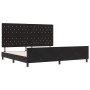 Estructura de cama con cabecera Negro 200 x 200 cm Terciopelo