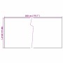 Schwarze Balkonmarkise aus synthetischem Rattan, 300 x 100 cm von vidaXL, Zaunpaneele - Ref: Foro24-156297, Preis: 47,03 €, R...