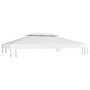 Toldo de cenador 2 niveles 310 g/m² 4x3 m blanco en Cubiertas para carpas y cenadores | Comprar online en Foro24