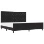 Estructura de cama con cabecera Negro 200 x 200 cm Terciopelo