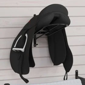 Stuhlhalter aus schwarzem Eisen zur Wandmontage von vidaXL, Sattelständer - Ref: Foro24-172426, Preis: 36,43 €, Rabatt: %