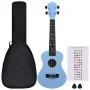 Soprano Ukulele Set with Case for Kids Baby Blue 23" by vidaXL, String instruments - Ref: Foro24-70154, Price: 34,81 €, Disco...
