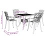 5-piece black cast aluminum garden dining set by vidaXL, Garden sets - Ref: Foro24-3216350, Price: 653,55 €, Discount: %