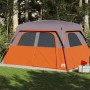 Familienzelt 6 Personen wasserdicht grau orange von vidaXL, Zelte - Ref: Foro24-94547, Preis: 151,23 €, Rabatt: %