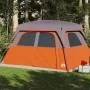 Familienzelt 6 Personen wasserdicht grau orange von vidaXL, Zelte - Ref: Foro24-94547, Preis: 157,41 €, Rabatt: %
