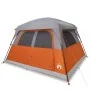 Family tent 6 people waterproof gray orange by vidaXL, tents - Ref: Foro24-94547, Price: 157,41 €, Discount: %