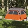 Familienzelt 6 Personen wasserdicht grau orange von vidaXL, Zelte - Ref: Foro24-94547, Preis: 157,41 €, Rabatt: %
