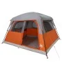 Familienzelt 6 Personen wasserdicht grau orange von vidaXL, Zelte - Ref: Foro24-94547, Preis: 157,41 €, Rabatt: %