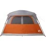 Family tent 6 people waterproof gray orange by vidaXL, tents - Ref: Foro24-94547, Price: 157,41 €, Discount: %