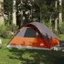 Family tent with waterproof dome 6 people gray orange by vidaXL, tents - Ref: Foro24-94553, Price: 76,85 €, Discount: %