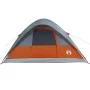 Tienda familiar con cúpula impermeable 6 personas gris naranja de vidaXL, Tiendas de campaña - Ref: Foro24-94553, Precio: 76,...