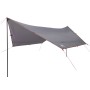 Lona de camping impermeable gris y naranja 430x380x210 cm