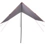 Lona de camping impermeable gris y naranja 430x380x210 cm