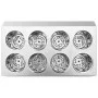 Cutlery holder 8 grids rectangular stainless steel by vidaXL, Cutlery and utensil trays - Ref: Foro24-51231, Price: 101,40 €,...