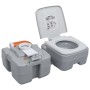 Tragbare Campingtoilette grau 20 + 10 L von vidaXL, Urinale und mobile Toiletten - Ref: Foro24-30138, Preis: 138,09 €, Rabatt: %