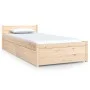 Single bed frame with drawers 75x190 cm by vidaXL, Beds and slatted bases - Ref: Foro24-3103473, Price: 153,54 €, Discount: %