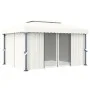 Pavillon mit cremeweißem Aluminiumvorhang 4x3 m von vidaXL, Zelte und Pavillons - Ref: Foro24-3053375, Preis: 509,82 €, Rabat...