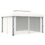 Pavillon mit cremeweißem Aluminiumvorhang 4x3 m von vidaXL, Zelte und Pavillons - Ref: Foro24-3053375, Preis: 509,82 €, Rabat...