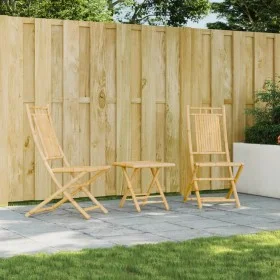 Folding garden chairs 2 units bamboo 46x66x99 cm by vidaXL, Garden chairs - Ref: Foro24-368037, Price: 147,86 €, Discount: %