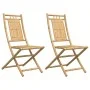 Folding garden chairs 2 units bamboo 46x66x99 cm by vidaXL, Garden chairs - Ref: Foro24-368037, Price: 147,86 €, Discount: %