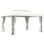Gazebo with cream white aluminum curtain 4x3 m by vidaXL, Tents and gazebos - Ref: Foro24-3053375, Price: 528,83 €, Discount: %