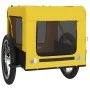 Remolque bicicleta mascotas hierro tela Oxford amarillo negro de vidaXL, Cochecitos para mascotas - Ref: Foro24-93917, Precio...